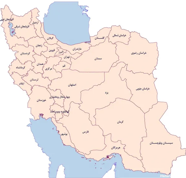  عکس نقشه ایران برای پروفایل اینستاگرام