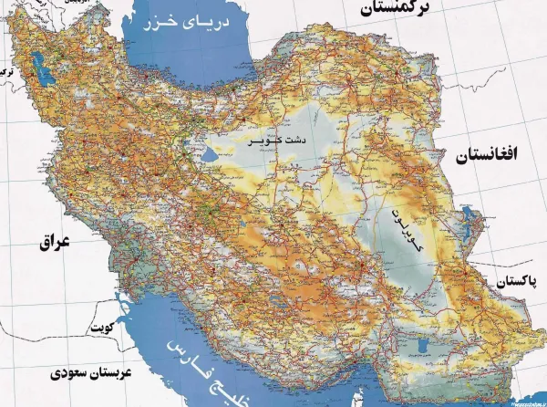  عکس نقشه ایران بدون نوشته