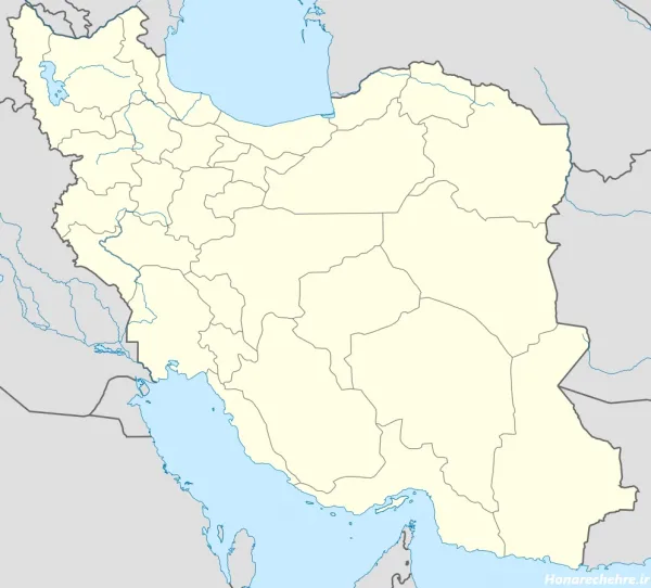 عکس نقشه ایران با اسم شهرها