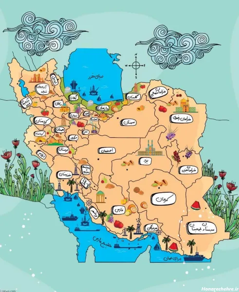  عکس نقشه ایران واضح
