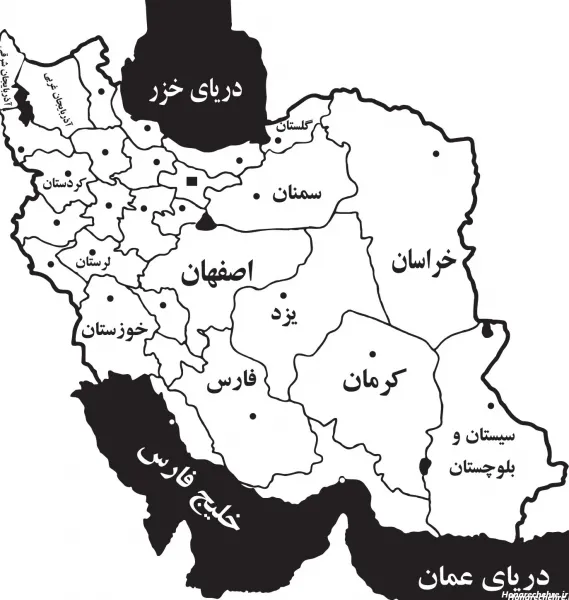  عکس نقشه ایران واضح