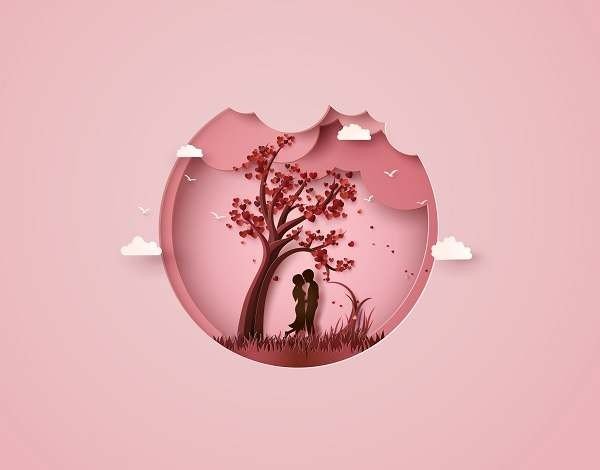 بک گراند مینیمال عاشقانه