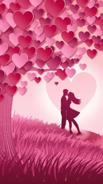  بک گراند مشکی عاشقانه دونفره