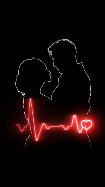  بک گراند مشکی عاشقانه دونفره