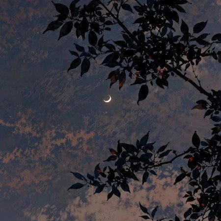  بک گراند ماه و ستاره