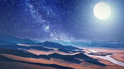  عکس ماه آبی برای پس زمینه