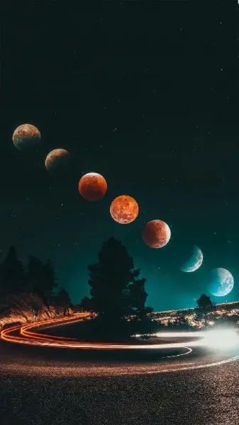  عکس ماه آبی واقعی
