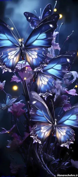  عکس پروانه ابی واقعی