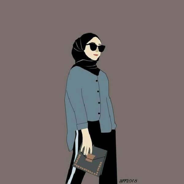  عکس دختر با حجاب مینیمال