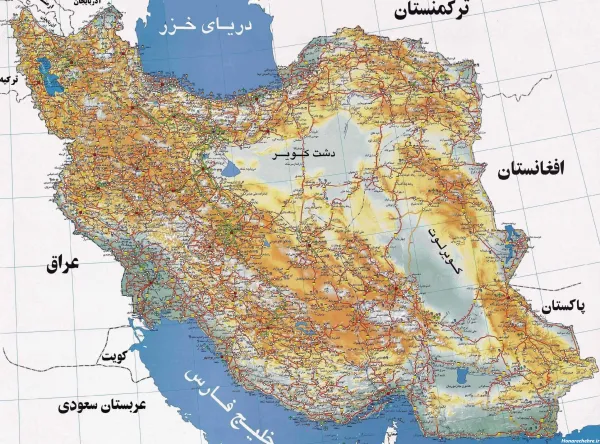  دانلود عکس نقشه ایران با کیفیت بالا