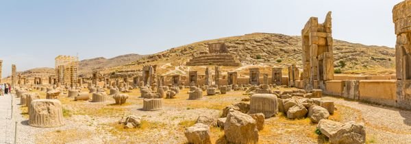  عکس تخت جمشید در زمان هخامنشیان