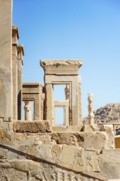  عکس تخت جمشید در زمان هخامنشیان
