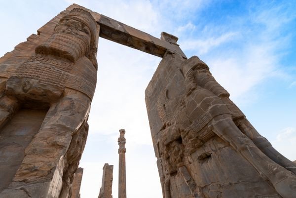  عکس تخت جمشید در زمان هخامنشیان
