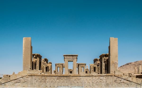  عکس تخت جمشید در زمان هخامنشیان