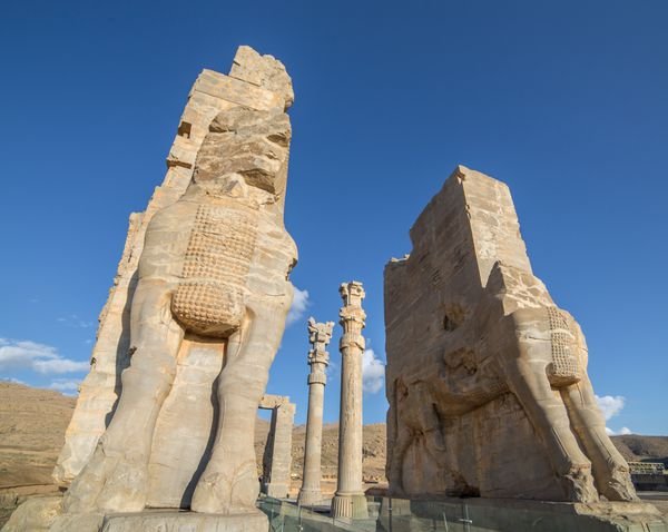  عکس تخت جمشید در زمان هخامنشیان