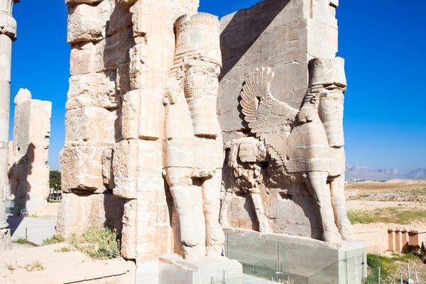  عکس تخت جمشید در زمان هخامنشیان