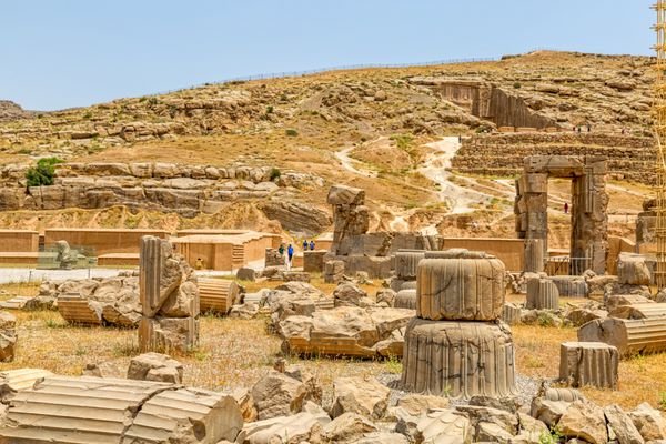 عکس تخت جمشید در زمان هخامنشیان