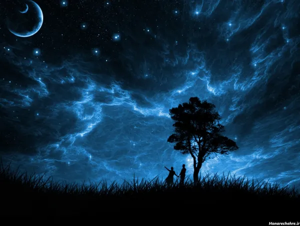 عکس شب مهتابی عاشقانه