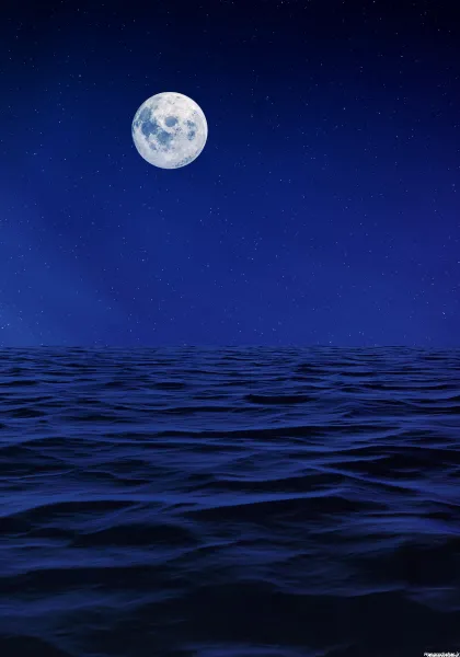 عکس ماه در شب واقعی از نزدیک