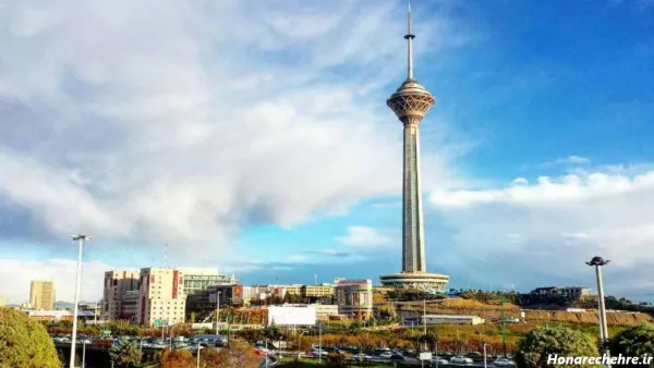  عکس برج میلاد تهران در شب