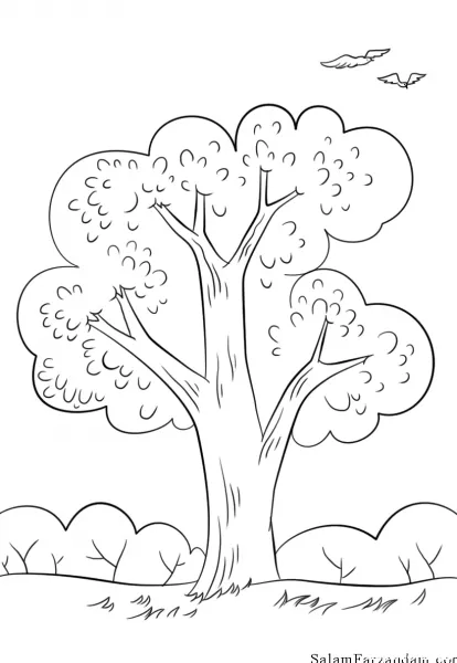  عکس درخت نقاشی