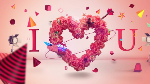 عکس پس زمینه شیک و باکلاس سه بعدی عاشقانه