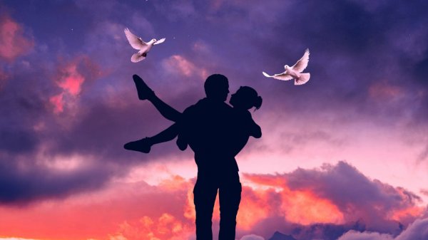 عکس پس زمینه شیک و باکلاس سه بعدی عاشقانه