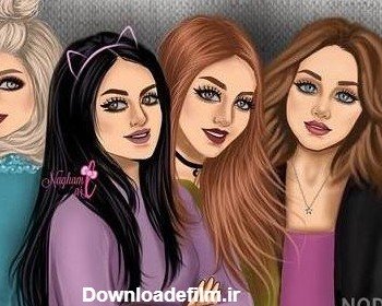  عکس دخترانه چهار نفره شیک فانتزی
