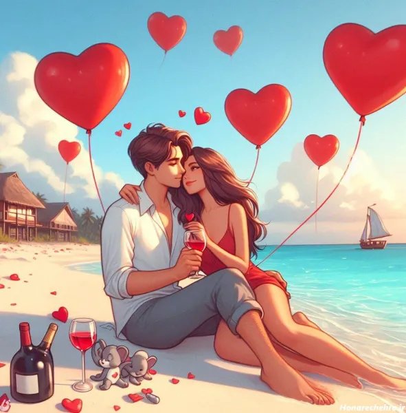  یک عکس عاشقانه زیبا