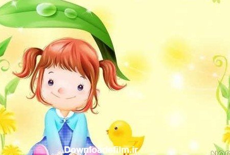  عکس دختر کارتونی ساده