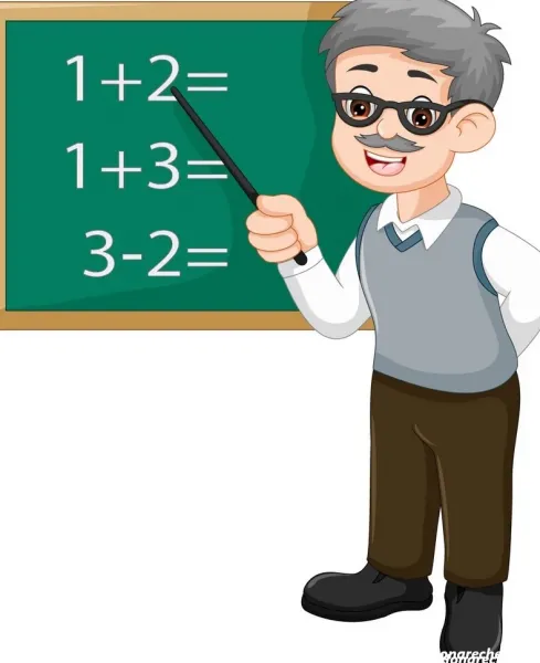 عکس کارتونی معلم با حجاب
