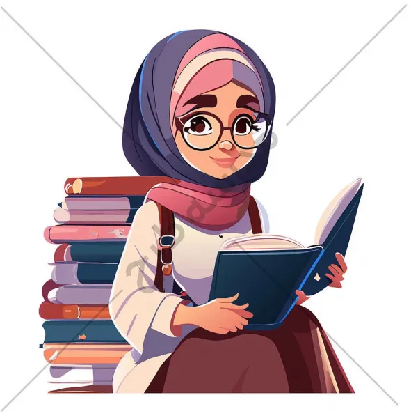  عکس کارتونی معلم با حجاب
