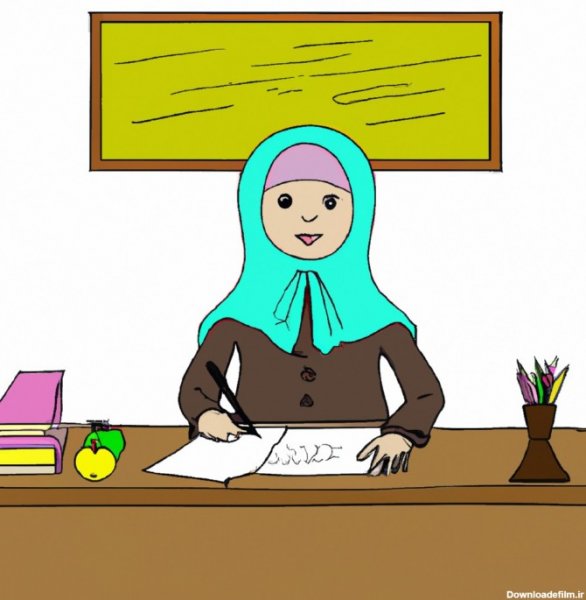  عکس معلم فانتزی با حجاب