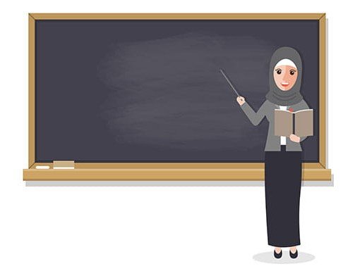 عکس کارتونی معلم با حجاب برای پروفایل