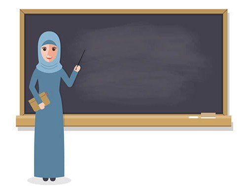  عکس کارتونی معلم با حجاب برای پروفایل