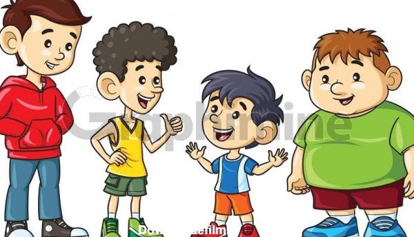 عکس کارتونی پسر بچه مو فرفری