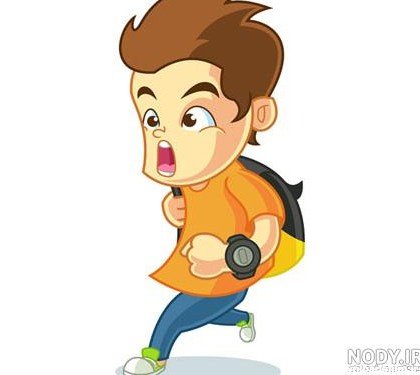 عکس کارتونی پسر بچه مو فرفری