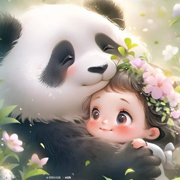  عکس پاندا عاشقانه فانتزی
