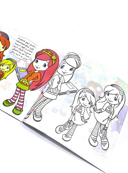  عکس دختر توت فرنگی برای نقاشی