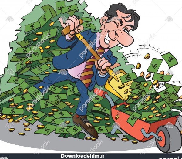  عکس کارتونی ثروت
