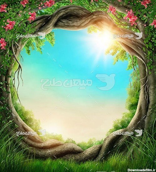  عکس جنگل کارتونی ساده