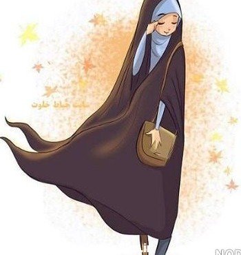 عکس دختر با چادر نماز برای پروفایل