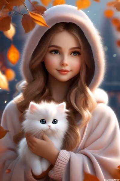  بک گراند سه بعدی دخترانه