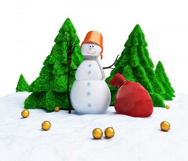  پس زمینه کریسمس برفی