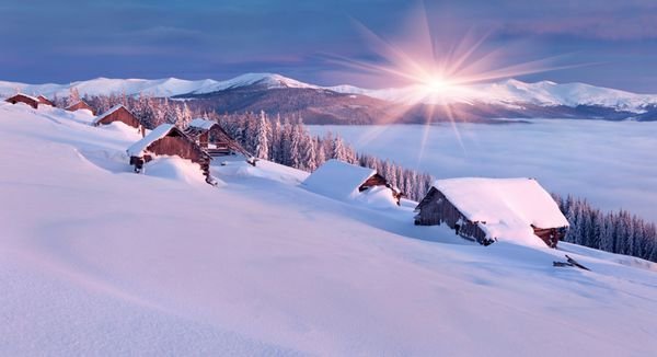  عکس برف و کریسمس