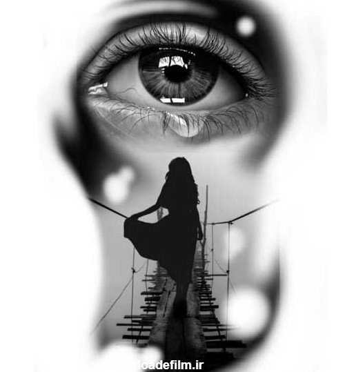  پروفایل دخترونه سیاه سفید با گوشی