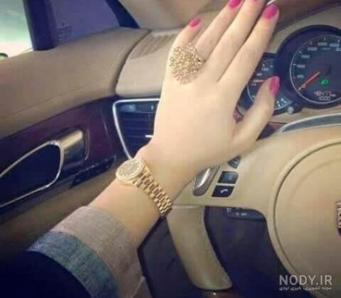 عکس پروفایل دختر با ماشین خارجی