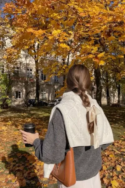  پروفایل دختر پاییزی