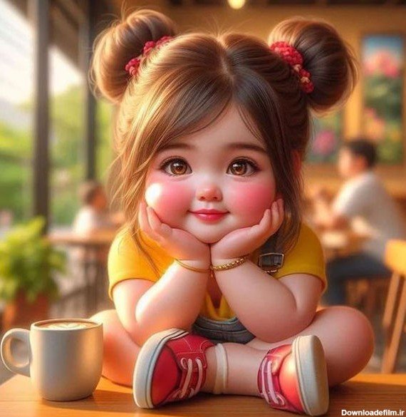  عکس دختر تپل کارتونی
