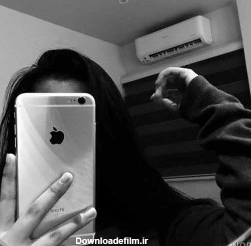  پروفایل دختر جلوی آینه